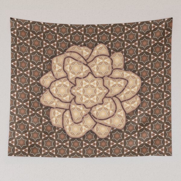Item preview, Star of David, Pattern 2, Flower - Light Beige. designed and sold by UltraQuirky.