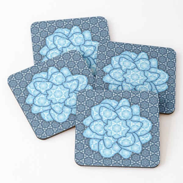Item preview, Star of David, Pattern 2, Flower - Light Blue. designed and sold by UltraQuirky.