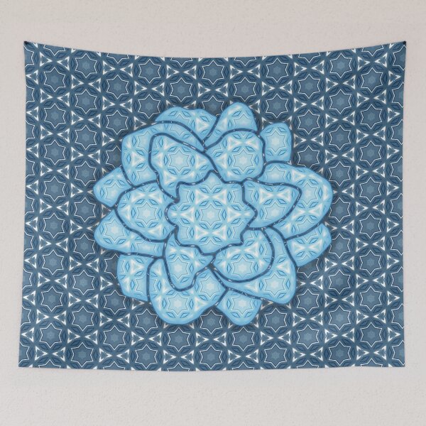 Item preview, Star of David, Pattern 2, Flower - Light Blue. designed and sold by UltraQuirky.
