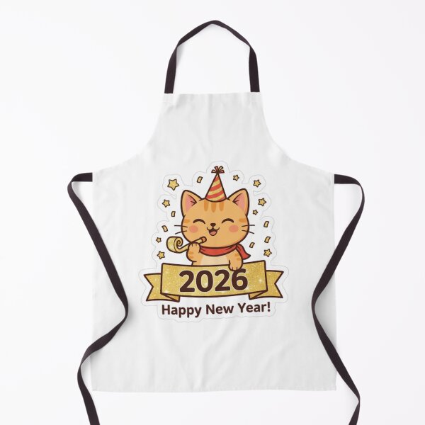 Item preview, Happy New Year 2026 - Cute Celebration Cat designed and sold by StyleLap.
