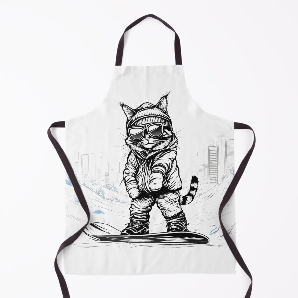 Item preview, Cool Cat Snowboarding Streetwear Illustration designed and sold by Uglyandcute.