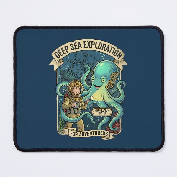 Item preview, Abyssal Allies: The Professor's Deep Sea Discovery designed and sold by AwesomeBeyondLimits.