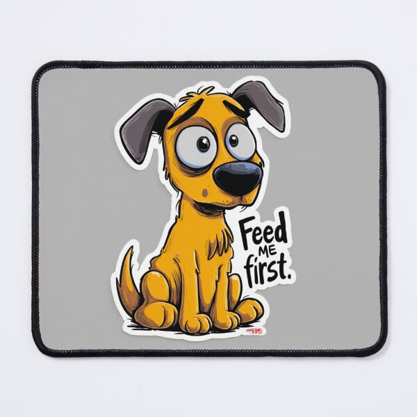 Item preview, Feed Me First Funny Dog designed and sold by Kat's Design Hub.