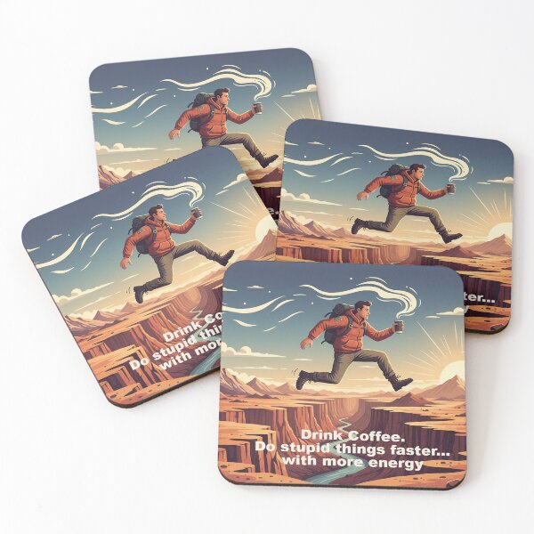 Item preview, Powered by coffee designed and sold by Misty Brook Designs.