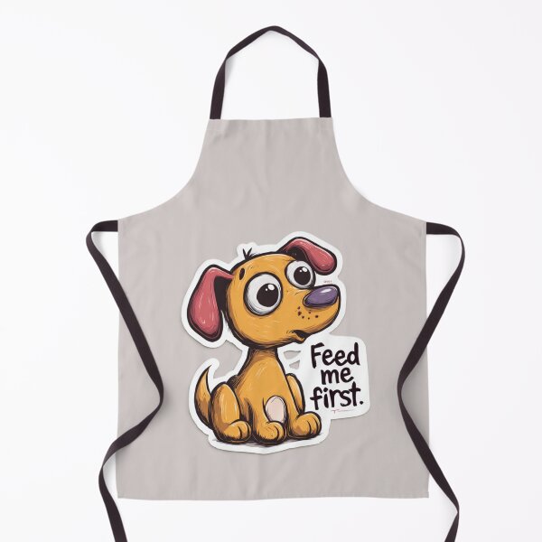 Item preview, Cartoon Dog Saying “Feed Me First” designed and sold by Kat's Design Hub.