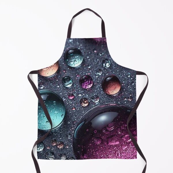 Item preview, Abstract Macro Water Droplets Photography – Colorful Liquid Drops on Dark Texture designed and sold by Impact-Art.