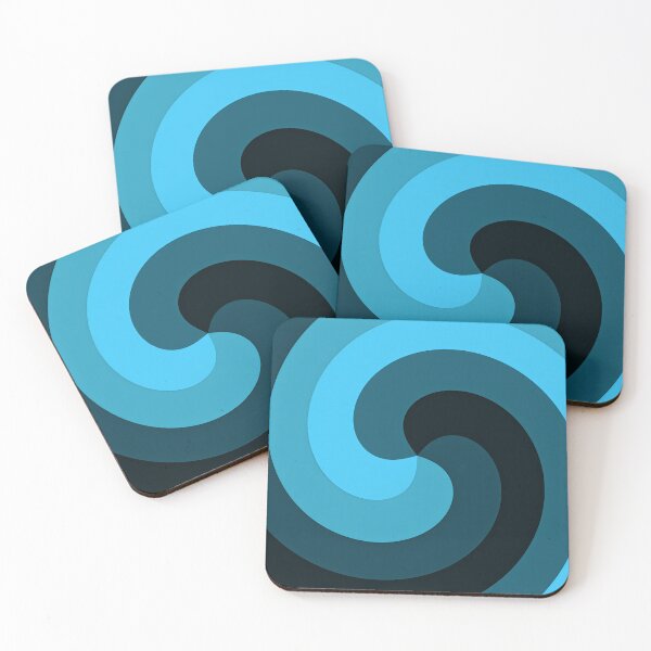Item preview, Dark Blue Twist Abstract Minimal Design designed and sold by patternsoup.