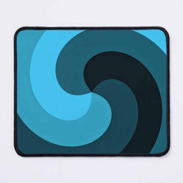 Item preview, Dark Blue Twist Abstract Minimal Design designed and sold by patternsoup.