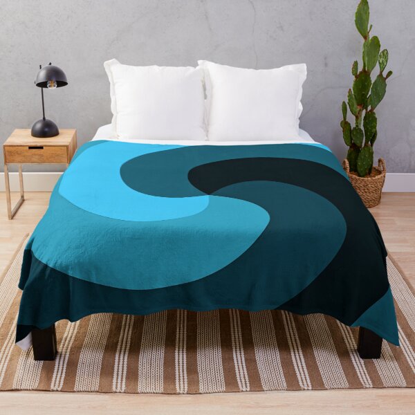 Item preview, Dark Blue Twist Abstract Minimal Design designed and sold by patternsoup.