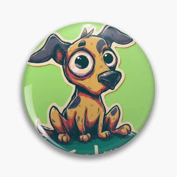 Item preview, Hungry Dog Funny Illustration designed and sold by Kat's Design Hub.