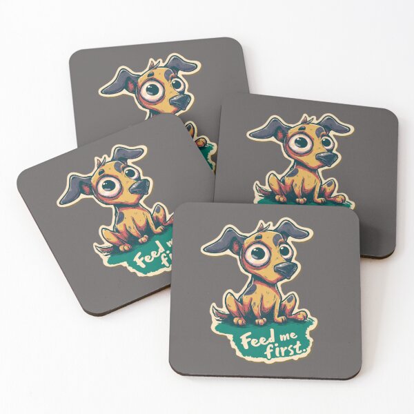 Item preview, Hungry Dog Funny Illustration designed and sold by Kat's Design Hub.