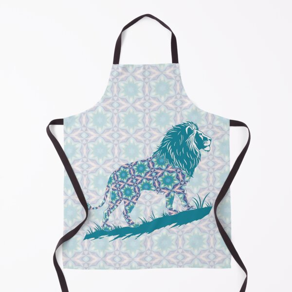 Item preview, Star of David, Pattern 8, Lion of Judah - Turquoise. designed and sold by UltraQuirky.