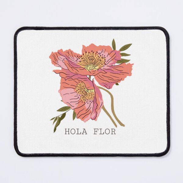 Item preview, Hola Flor – Minimal Floral Spanish Typography Design designed and sold by TalkTee Me.