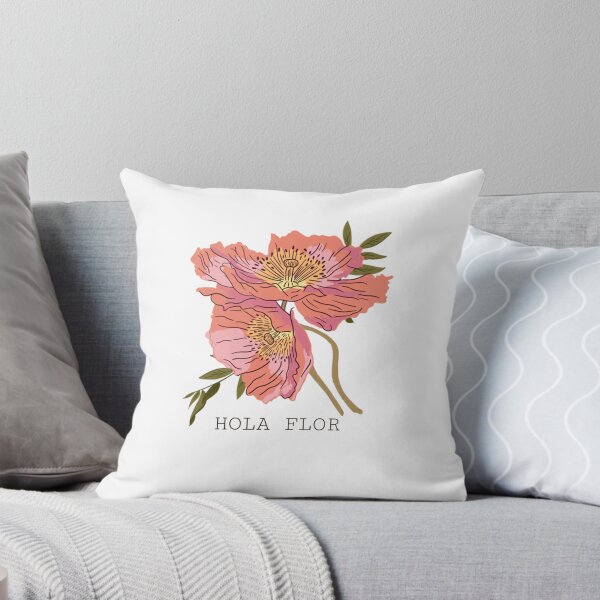 Item preview, Hola Flor – Minimal Floral Spanish Typography Design designed and sold by TalkTee Me.