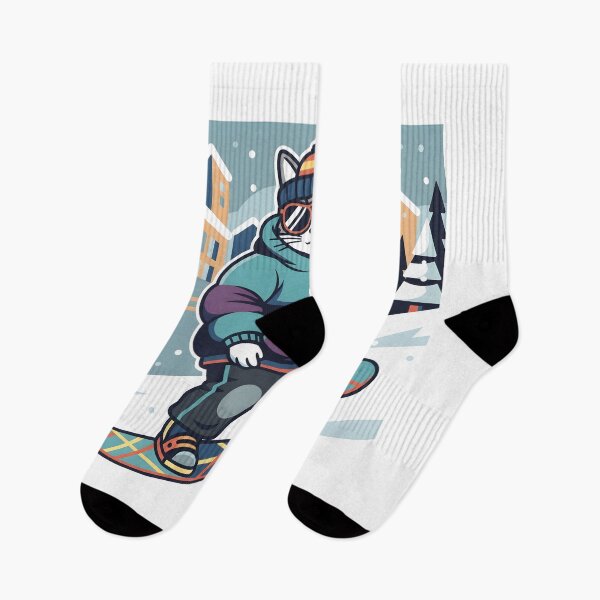Item preview, Cool Cat Snowboarding Streetwear Illustration designed and sold by Uglyandcute.