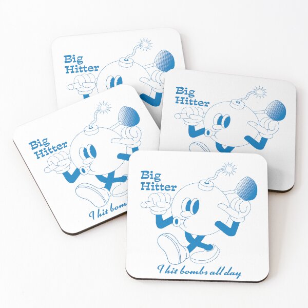 Item preview, Long Hitter Retro Golf Mascot (Blue) designed and sold by wilcoxm19.
