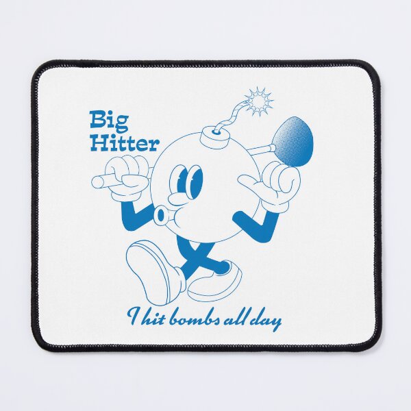 Item preview, Long Hitter Retro Golf Mascot (Blue) designed and sold by wilcoxm19.