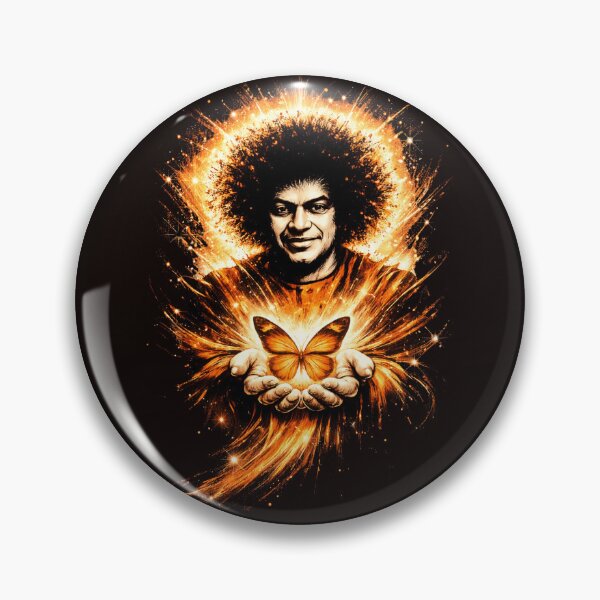 Item preview, Sathya Sai Baba With A Butterfly designed and sold by Anniko Art Studio.