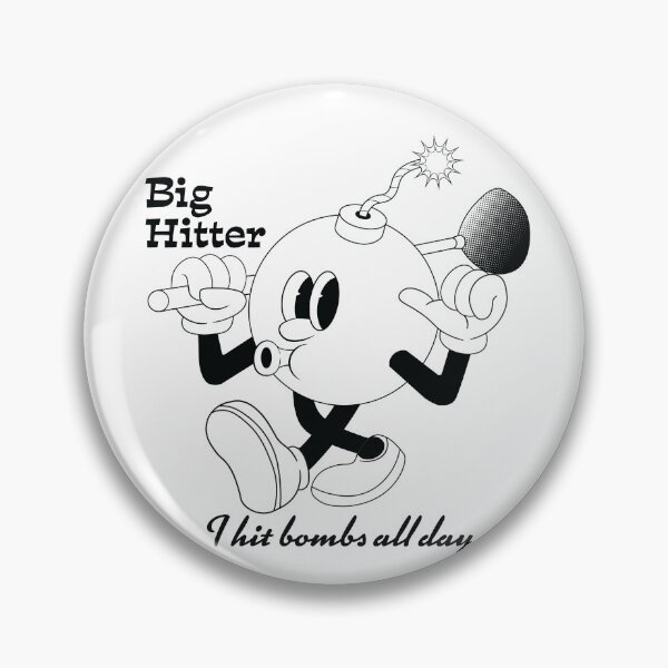 Item preview, Long Hitter Retro Golf Mascot (Black) designed and sold by wilcoxm19.