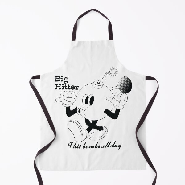 Item preview, Long Hitter Retro Golf Mascot (Black) designed and sold by wilcoxm19.