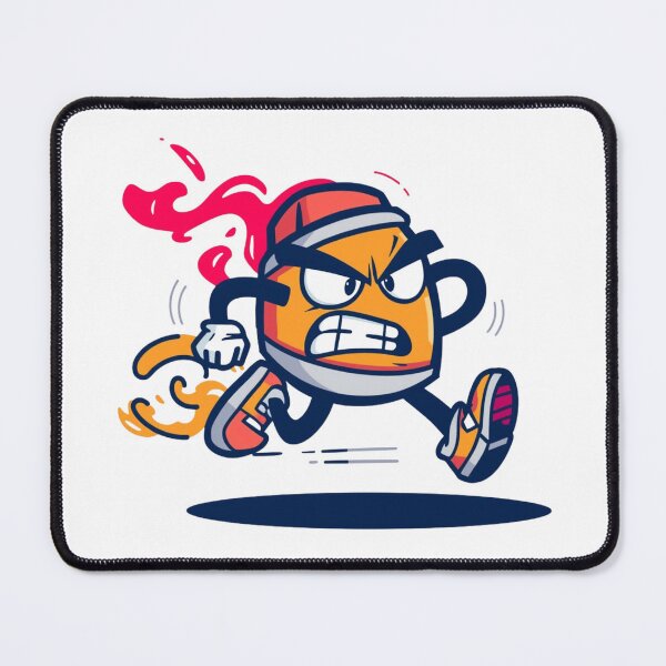 Item preview, Angry Speed Runner | Fierce Orange Athletic Mascot Cartoon Art designed and sold by SlomianyPisarz.