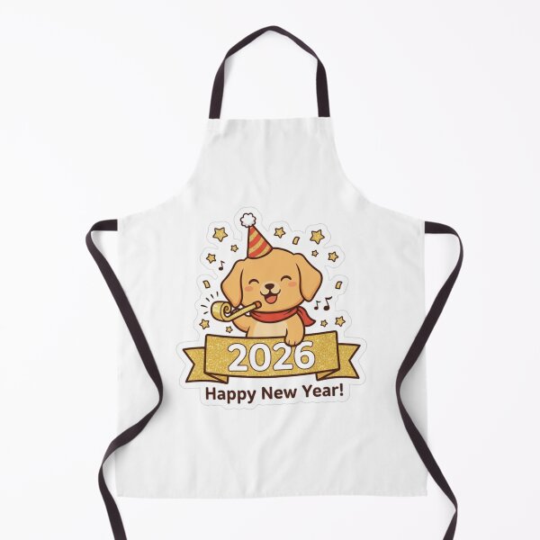 Item preview, Happy New Year 2026 Dog - Cute Golden Retriever Party designed and sold by StyleLap.