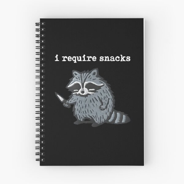 Item preview, i Require Snacks Raccoon designed and sold by ChestOutLoud.