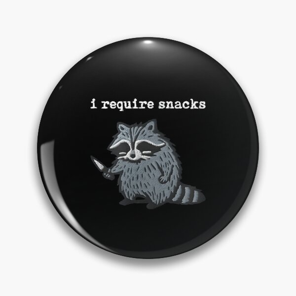 Item preview, i Require Snacks Raccoon designed and sold by ChestOutLoud.