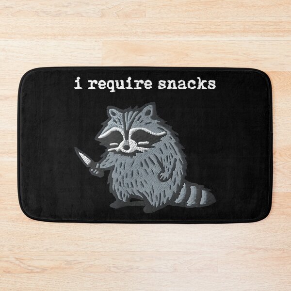 Item preview, i Require Snacks Raccoon designed and sold by ChestOutLoud.
