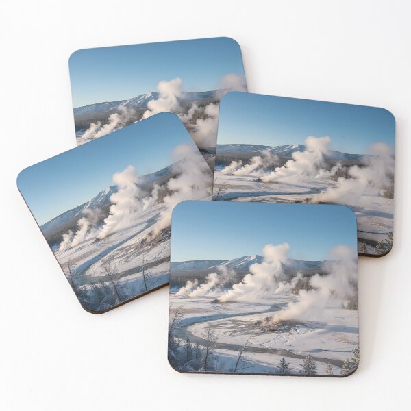 Artikelvorschau, Winterlandschaft des Yellowstone-Nationalparks entworfen und verkauft von KristenosNehk.