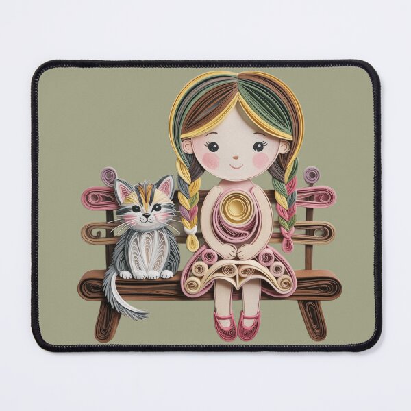 Item preview, Gray kitten,style quilling. designed and sold by elegantpaterns.