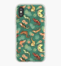 Gecko family in green iPhone Case