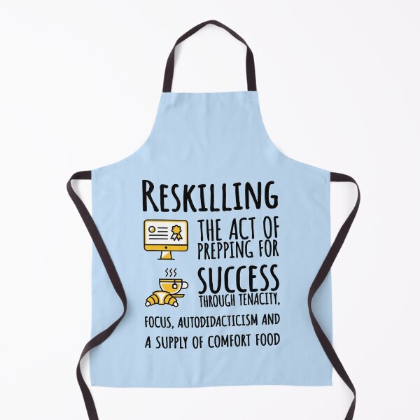 Item preview, Reskilling, Black Text. designed and sold by UltraQuirky.