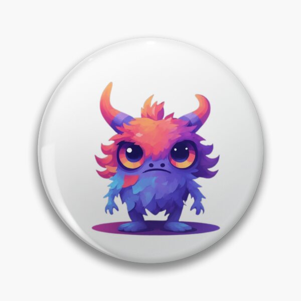 Item preview, Cute Colorful Horned Monster designed and sold by RED-MOUSE.