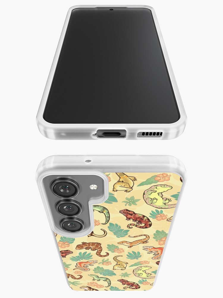 Thumbnail 3 of 4, Samsung Galaxy Phone Case, Gecko family in yellow designed and sold by Colordrilos.