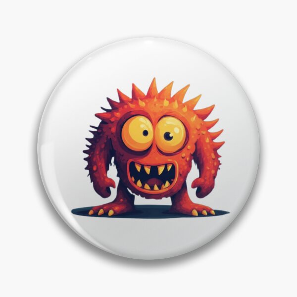 Item preview, Cute Spiky Red Monster designed and sold by RED-MOUSE.
