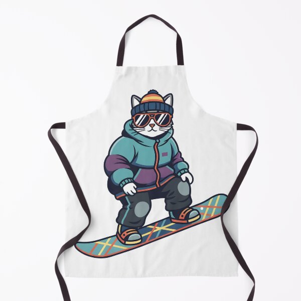 Item preview, Cool Cat Snowboarding Streetwear Illustration designed and sold by Uglyandcute.