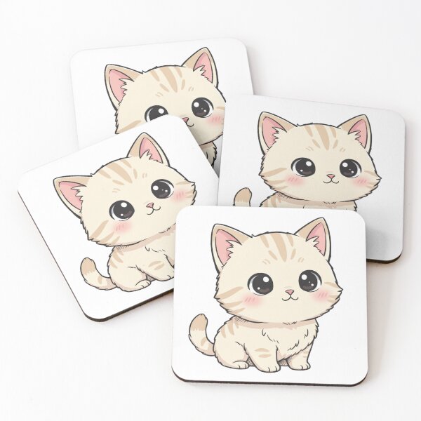Item preview, Adorable Cream Tabby Kitten | Sweet Kawaii Cat Illustration designed and sold by SlomianyPisarz.