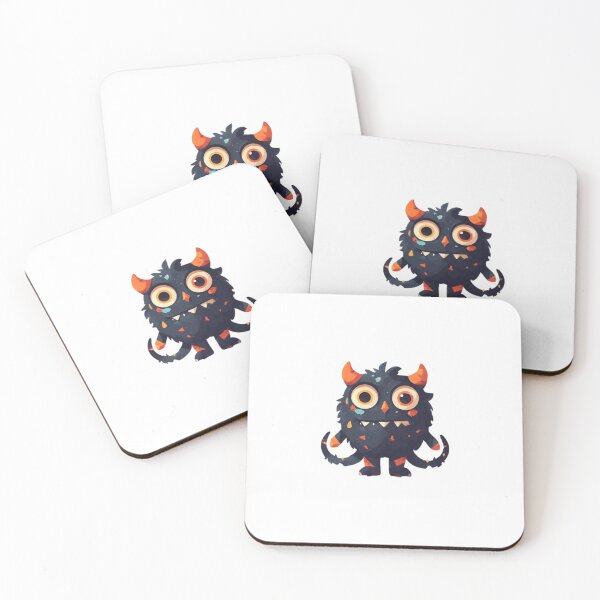 Item preview, Cute Dark Horned Monster designed and sold by RED-MOUSE.