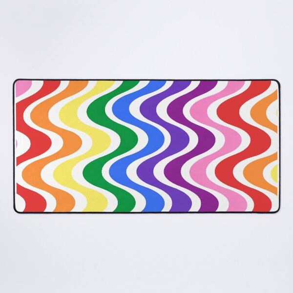 Item preview, Rainbow Groovy 1960s Pride Valentine Pattern designed and sold by BeJolley.