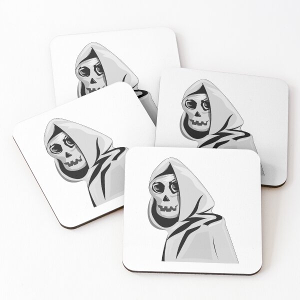 Item preview, Hooded Grim Reaper Skull Illustration designed and sold by Horrify.