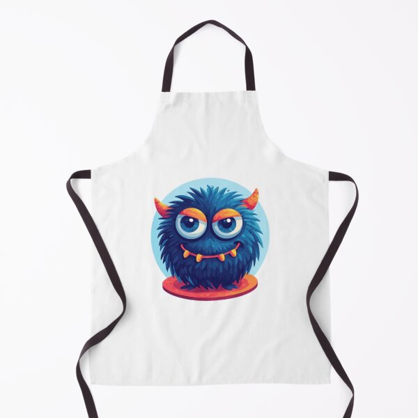 Item preview, Cute Fluffy Blue Monster designed and sold by RED-MOUSE.