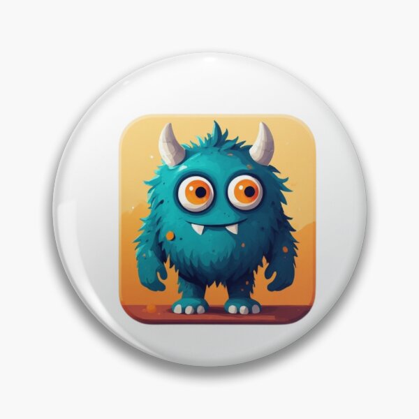 Item preview, Cute Blue Monster Icon designed and sold by RED-MOUSE.