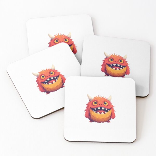 Item preview, Cute Smiling Horned Monster designed and sold by RED-MOUSE.