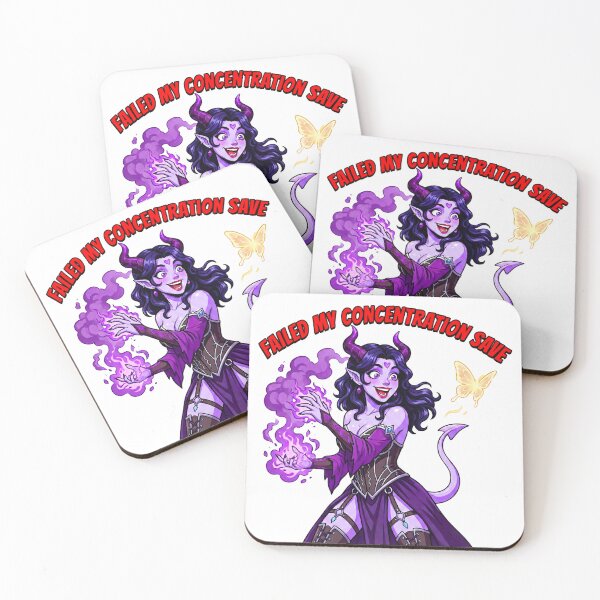 Item preview, Failed My Concentration Save: Funny D&D Tiefling & Butterfly designed and sold by SkinnyFlatWhite.