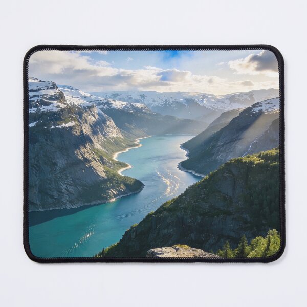Item preview, Snow-Capped Peaks Above Turquoise Lake designed and sold by ImgPrint.