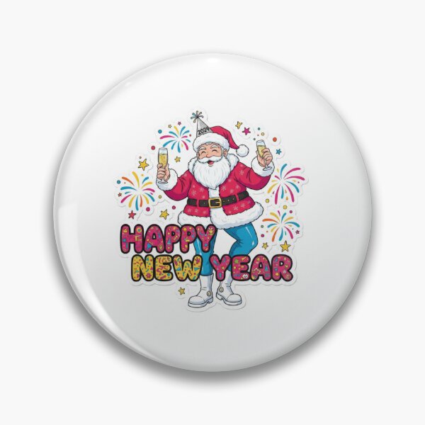 Item preview, Party Santa – Happy New Year Celebration Sticker designed and sold by Imaginarium of Chaos falcon88 .
