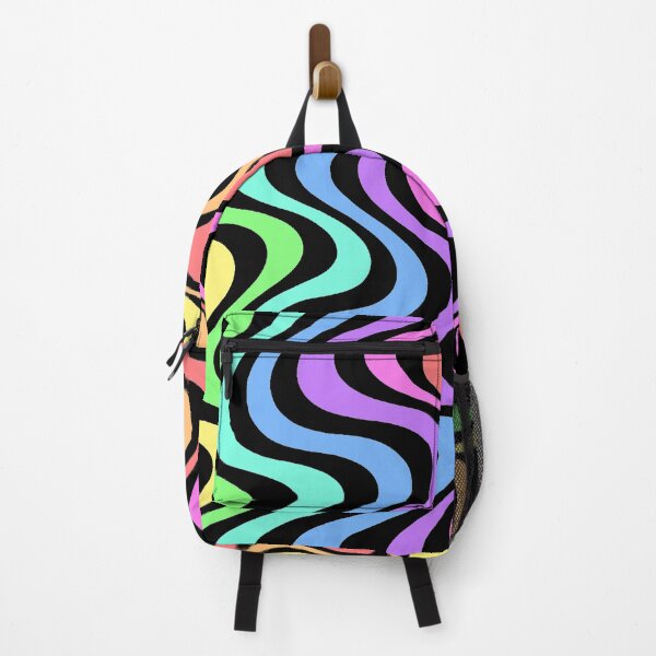 Item preview, Groovy Pride Rainbow Mod 1960s Squiggle Print designed and sold by BeJolley.