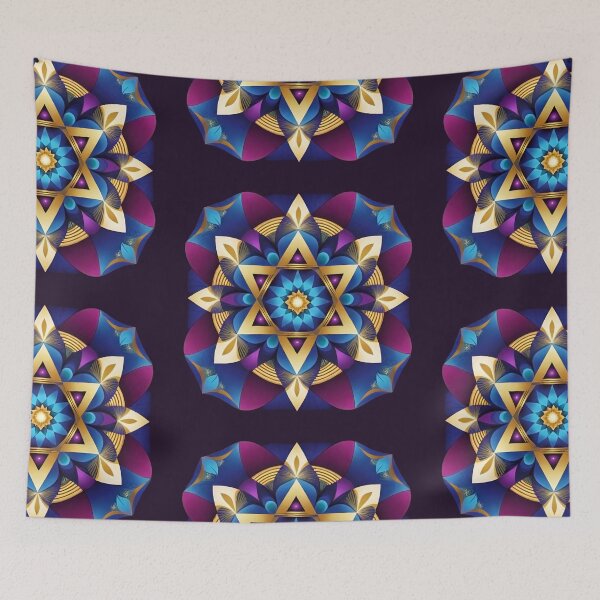 Item preview, Star of David, Pattern 14, Floral. designed and sold by UltraQuirky.
