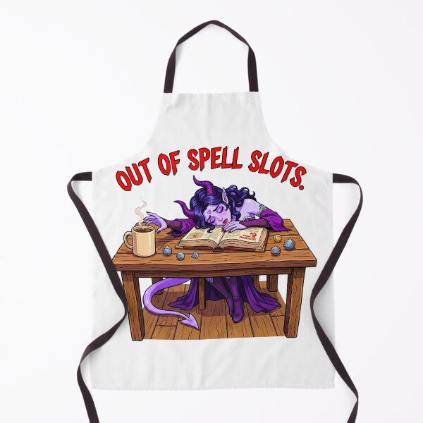 Item preview, Out of Spell Slots: Tired Tiefling Gamer Humor designed and sold by SkinnyFlatWhite.